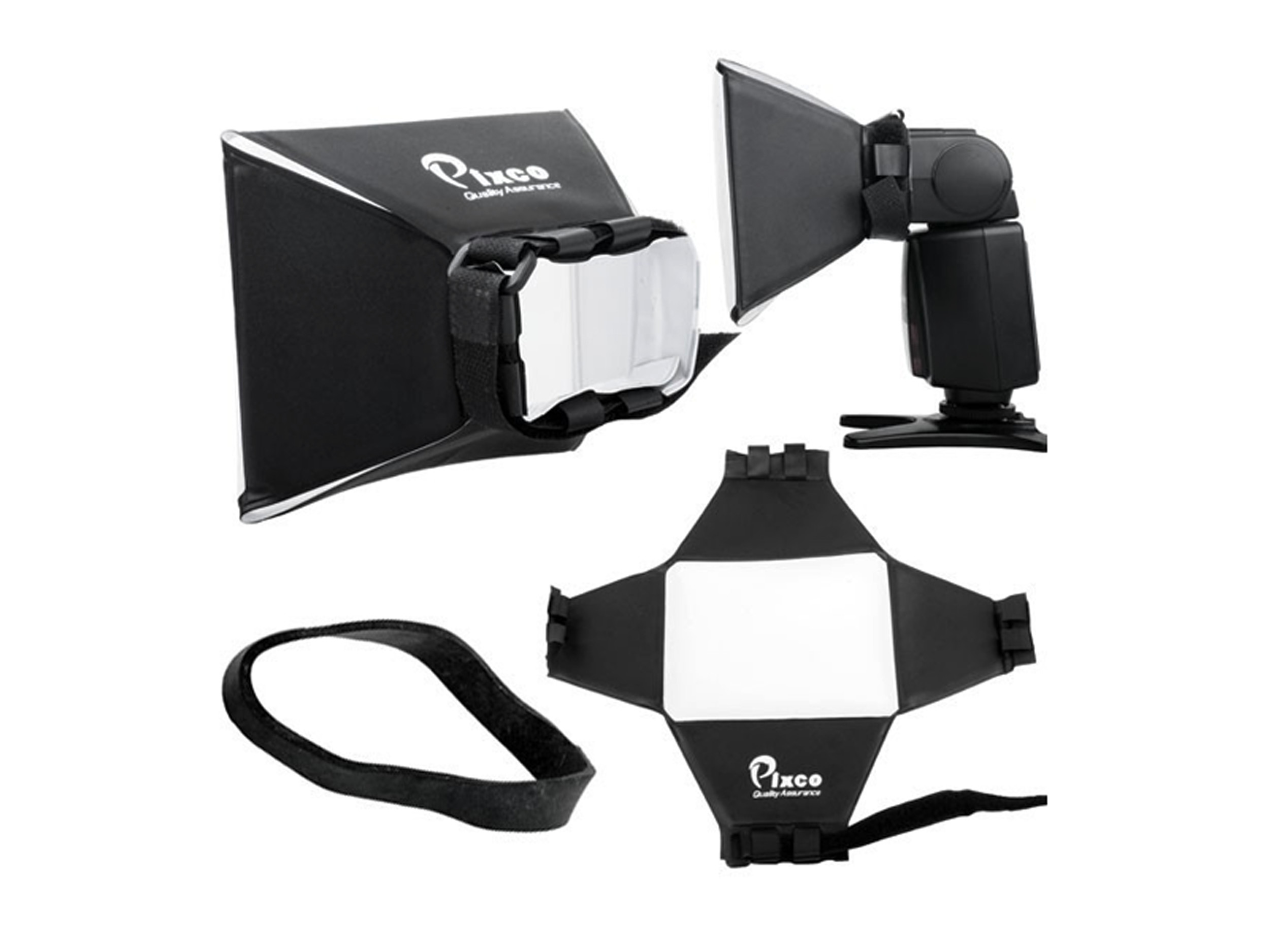 MINI SOFTBOX do lampy BŁYSKOWEJ, DYFUZOR PIXIO Model RDS
