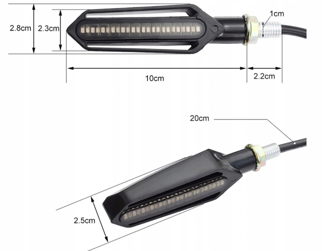 4szt DYNAMICZNE STOP DRL KIERUNKOWSKAZY PŁYWAJĄCE Producent inny