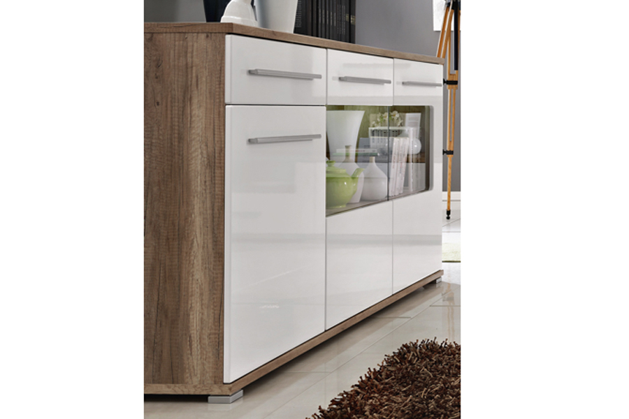 Комод Кармен Комод ВЫСОКИЙ БЛЕСК, Салон Белый Хит!