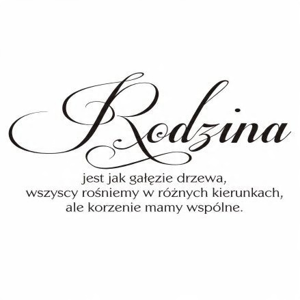 

Napis na ścianę -Rodzina jak gałęzie drzewa... 211
