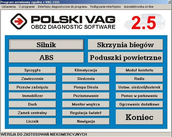  Польський VAG 2.5 RU + інтерфейс KKL USB OBD2 Марка інше