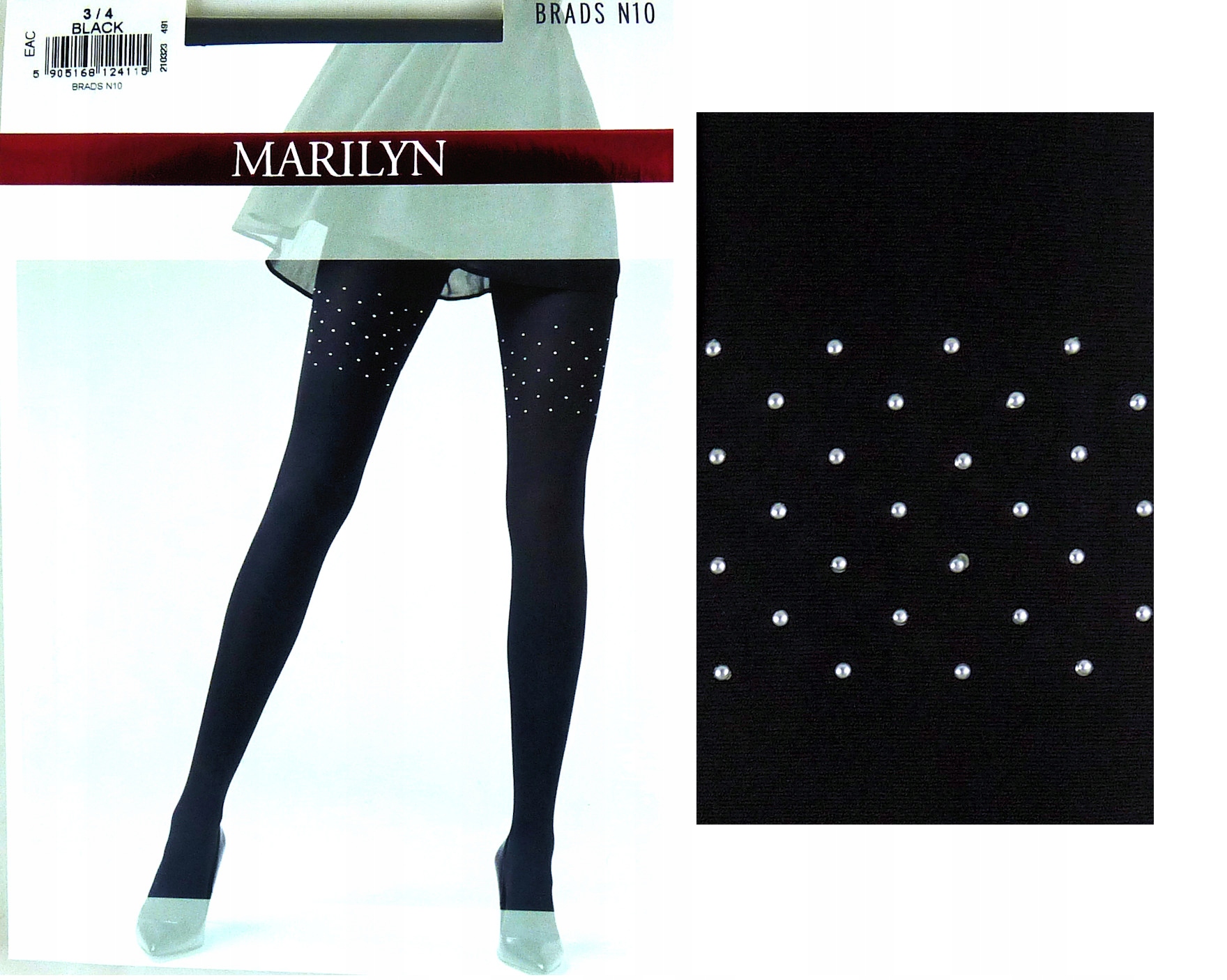 

Marilyn Brads N10 R1/2 rajstopy jak pończochy blac