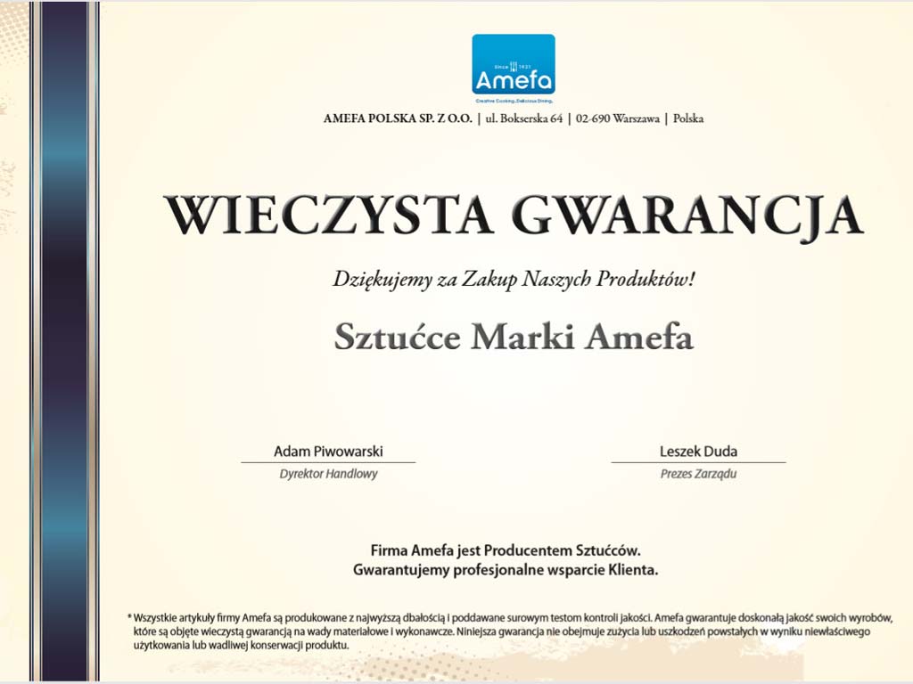 Widelec stołowy Austin 1410 Amefa 1szt stal 18/0 Materiał wykonania metal