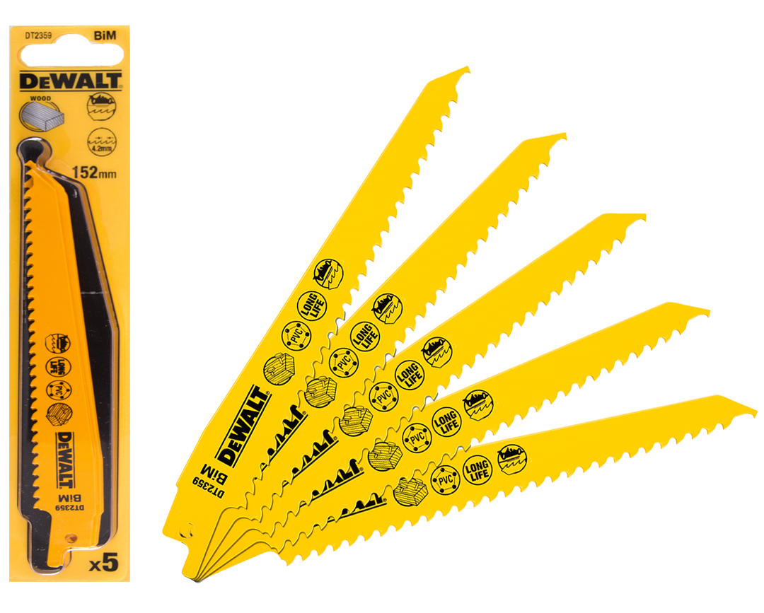 

DeWalt DT2359 brzeszczoty piły szablastej 152 5szD