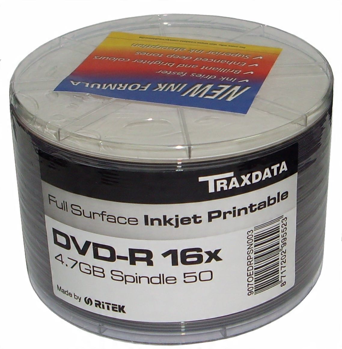 

Ritek Traxdata Dvd-r Photo Printable szt.100