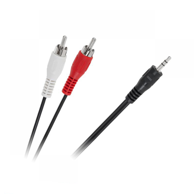 

Kabel Audio Aux Jack na Cinch 1,5m Mini Jack 2 Rca