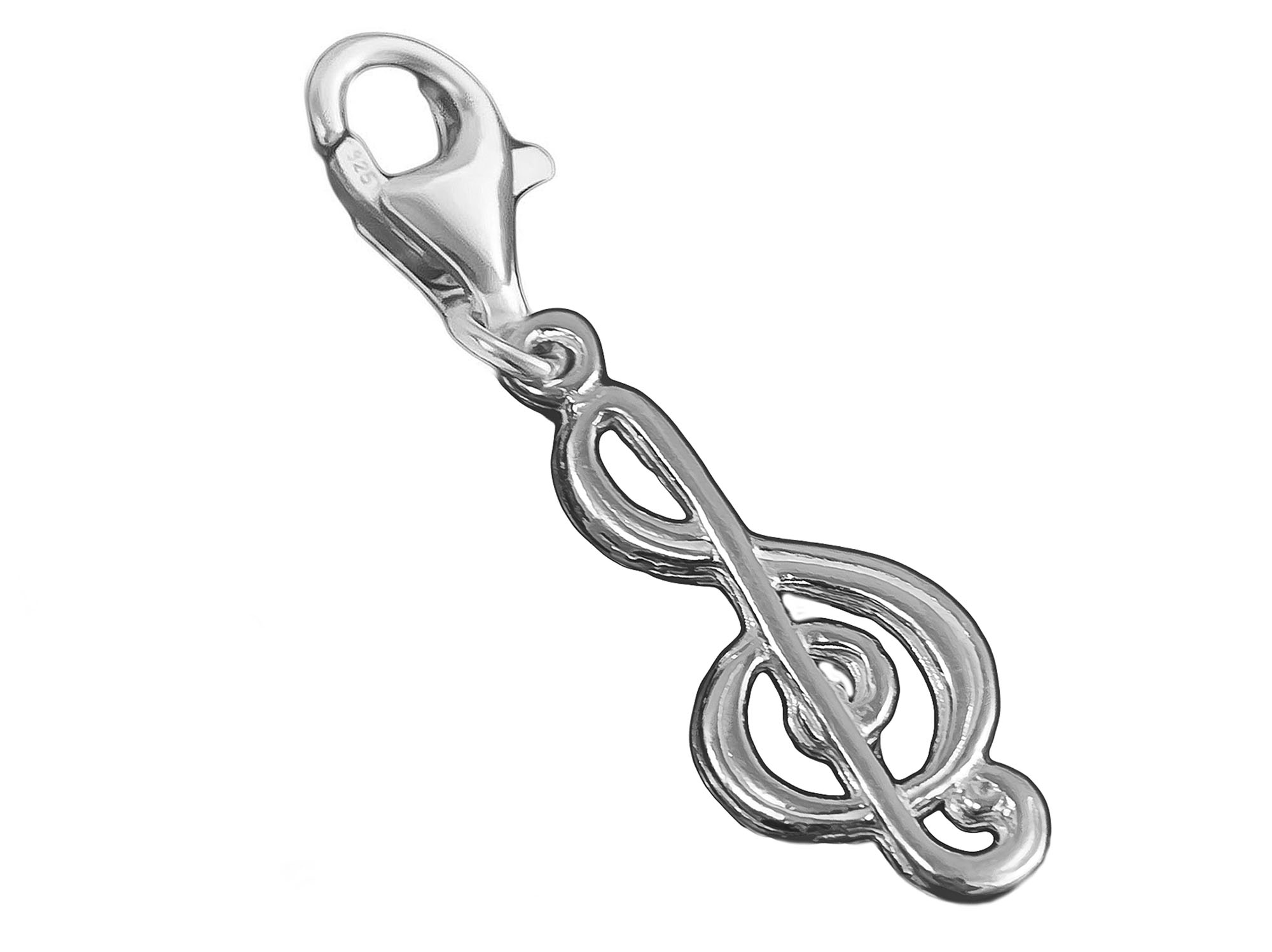 

Charms Nutka Klucz Wiolinowy Muzyka Srebro 925
