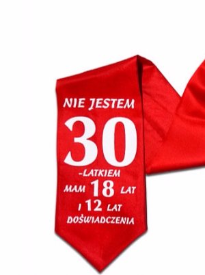 

śmieszny krawat na 30 urodziny dla faceta