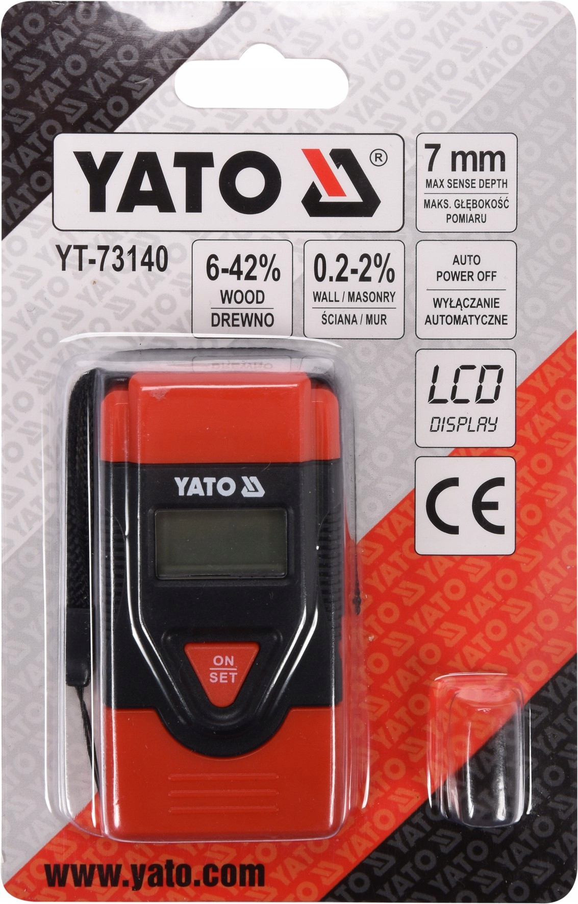 

Yato Wilgotnościomierz Do Drewna I Mat Yt- 73140