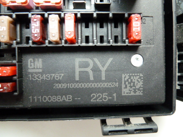 module compartment 13343767 RY OPEL ASTRA J IV 4