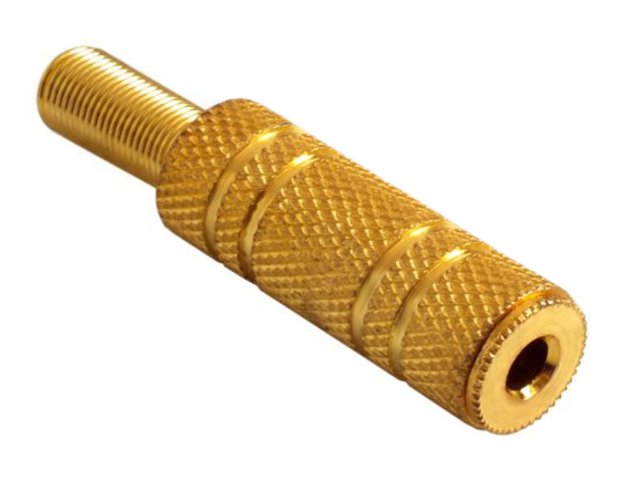 

Gniazdo Jack 3,5mm na kabel - 5mm Stereo - Gold
