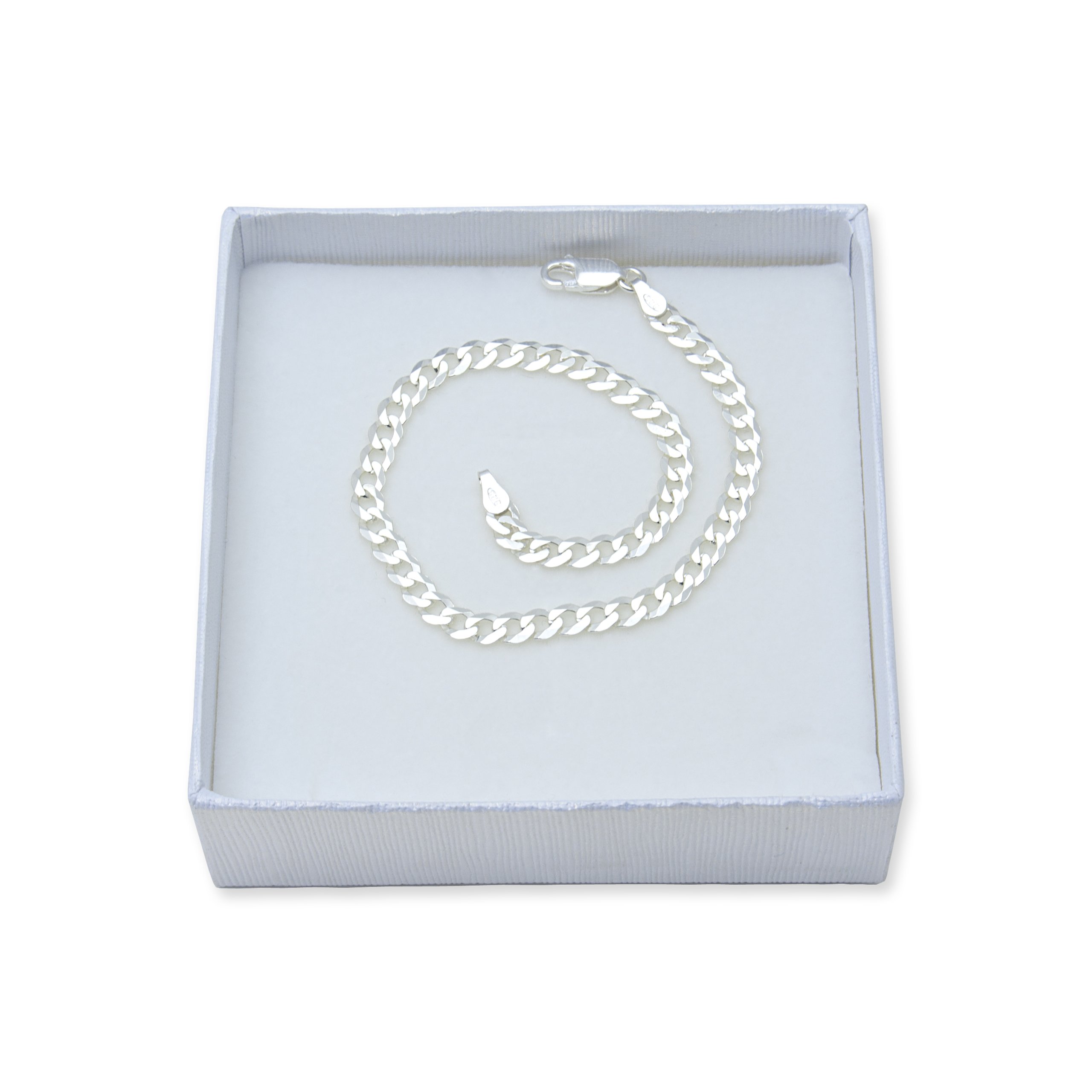 

Bransoletka Srebrna Pancerka 20cm 4,5mm Męska -50%