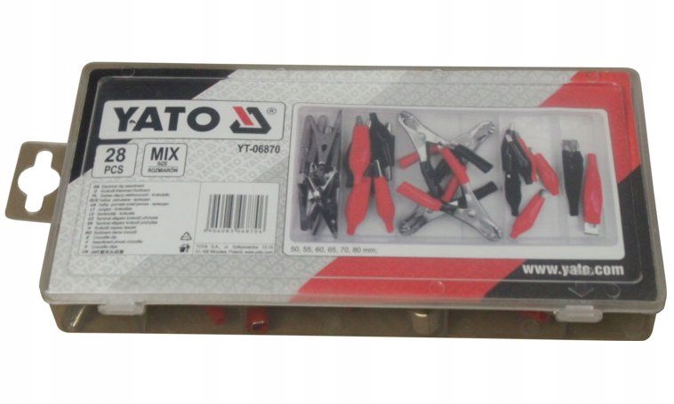 

Zestaw krokodylków elektrycznych 28szt. Yato