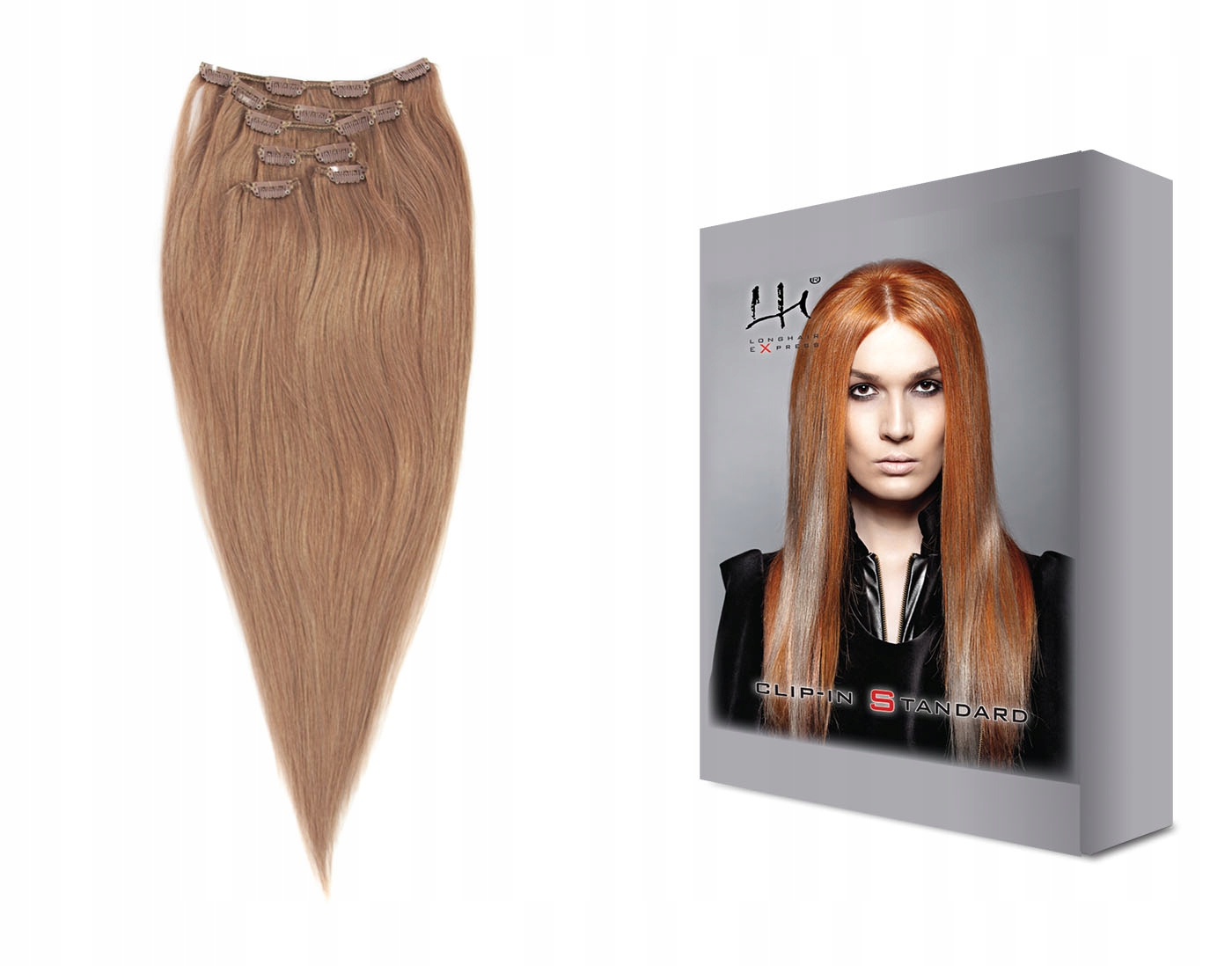 #18 – 35-40 cm 6dílná sada přírodních vlasů