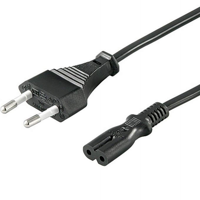 

Kabel zasilający ósemka 1,5m czarny Goobay Euro/C7