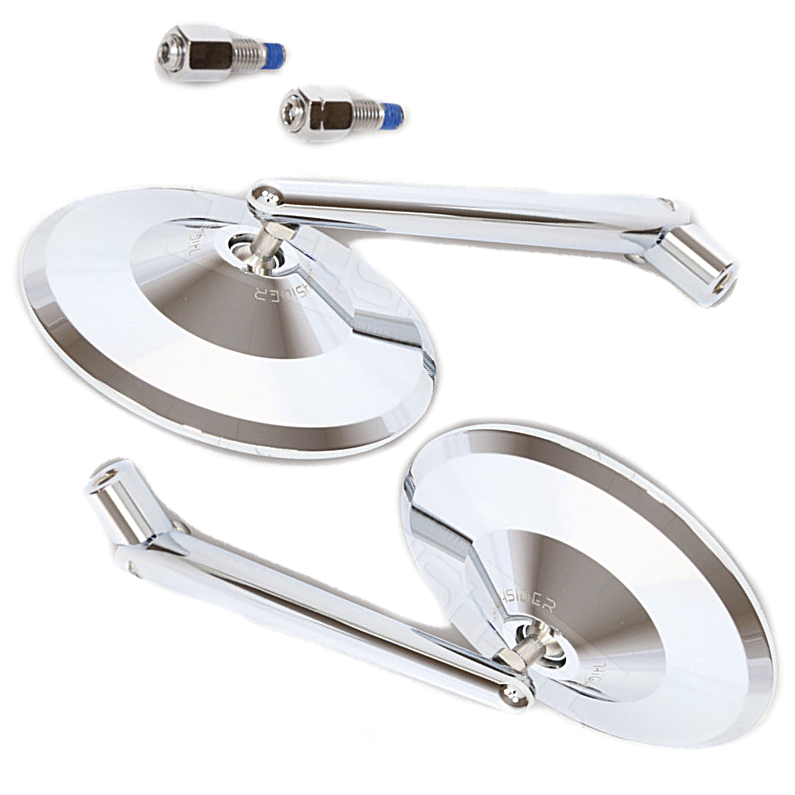 803-1011 - Круглі дзеркала хром кафе RACER CUSTOM VIRAGO