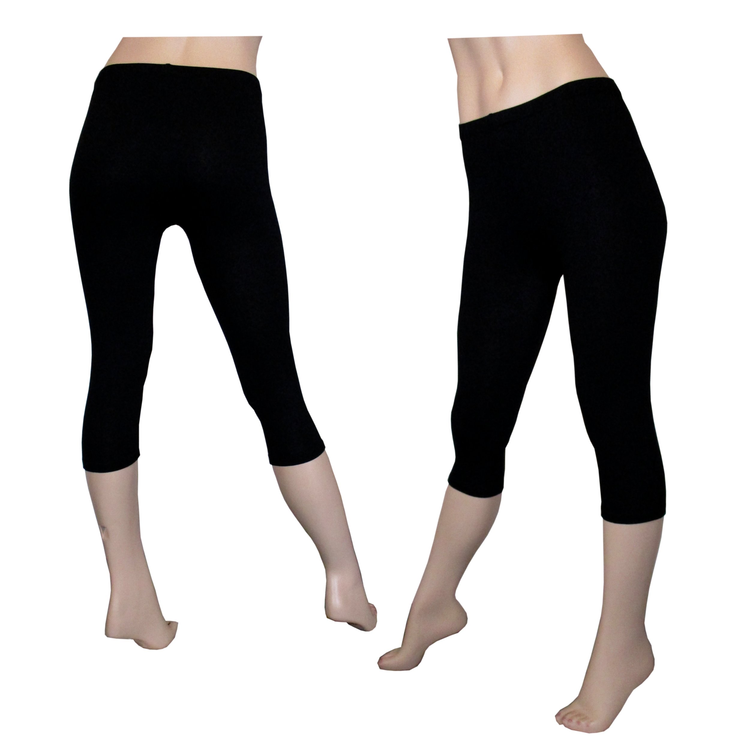 

Legginsy getry bawełniane 3/4 rybaczki XL czarne