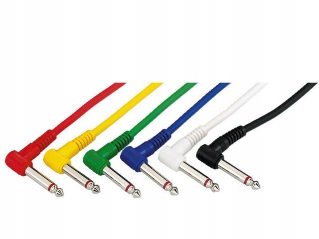 

Monacor APC-06 - Zestaw kabli jack-jack 6szt. 30cm