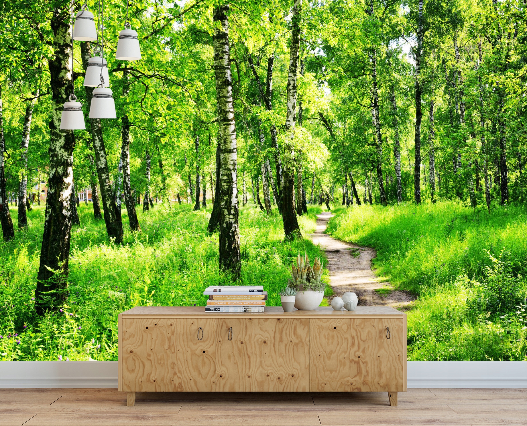 Fototapeta 3D las drzewa 254x184 F00508 Marka Printedwall