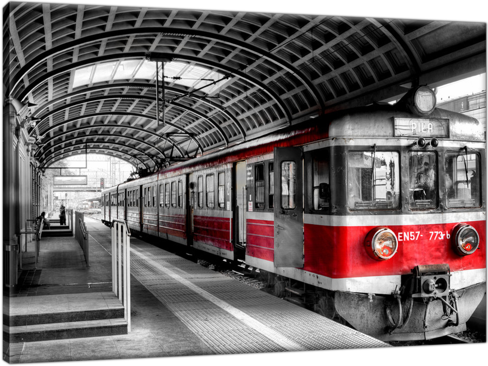 

Pociąg Poznań Dworzec 60x40 nowoczesny obraz