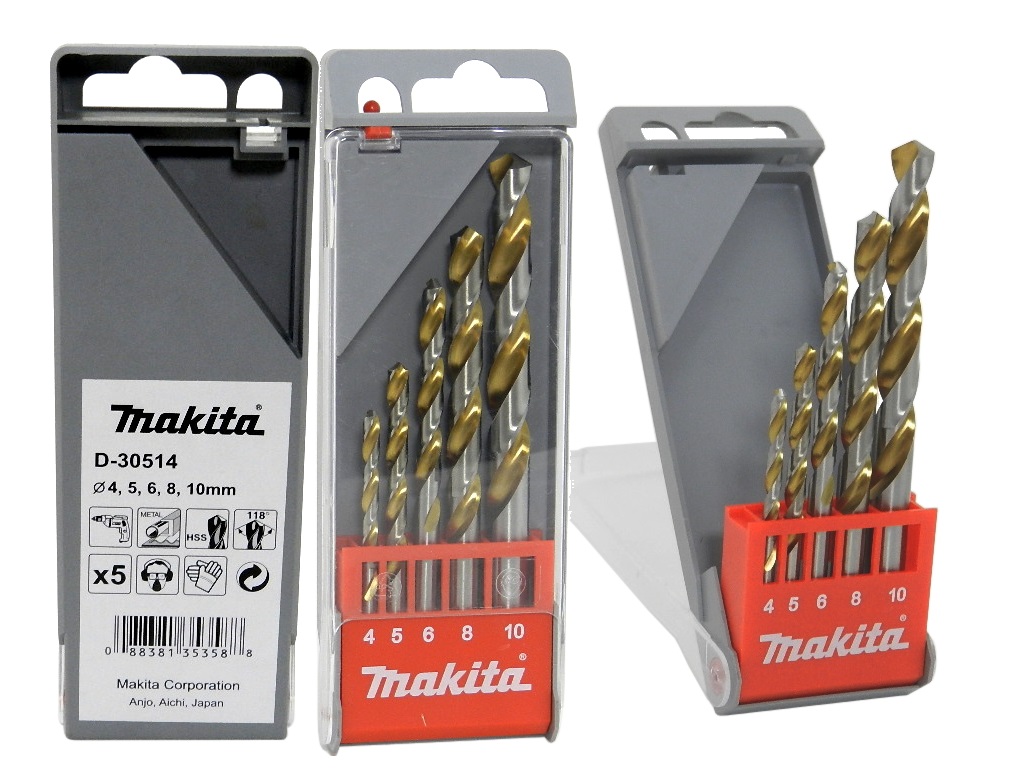 

Makita Zestaw 5 Wierteł Do Metalu Wiertła 5szt Hss