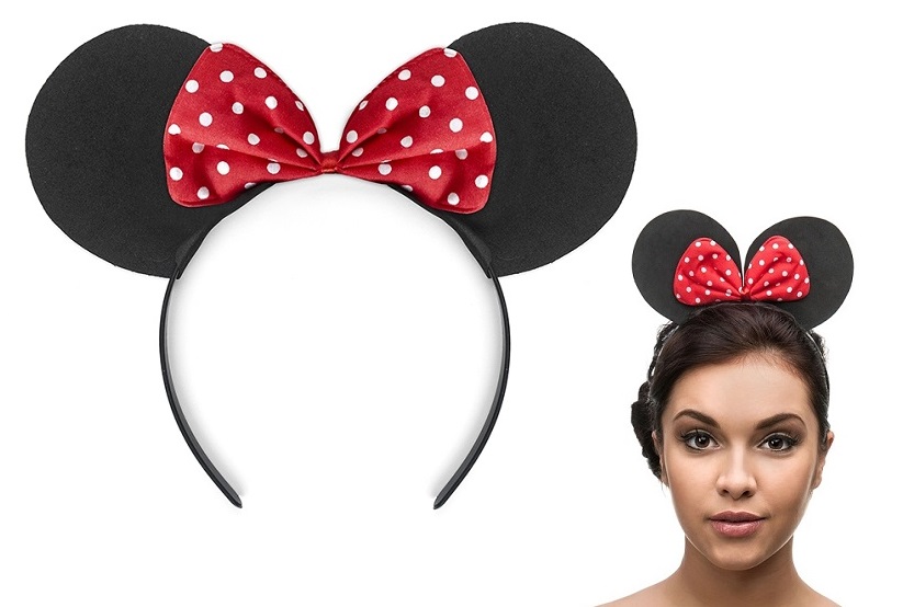 

Opaska Na Głowę Z Kokardką Myszka Miki Minnie Uszy