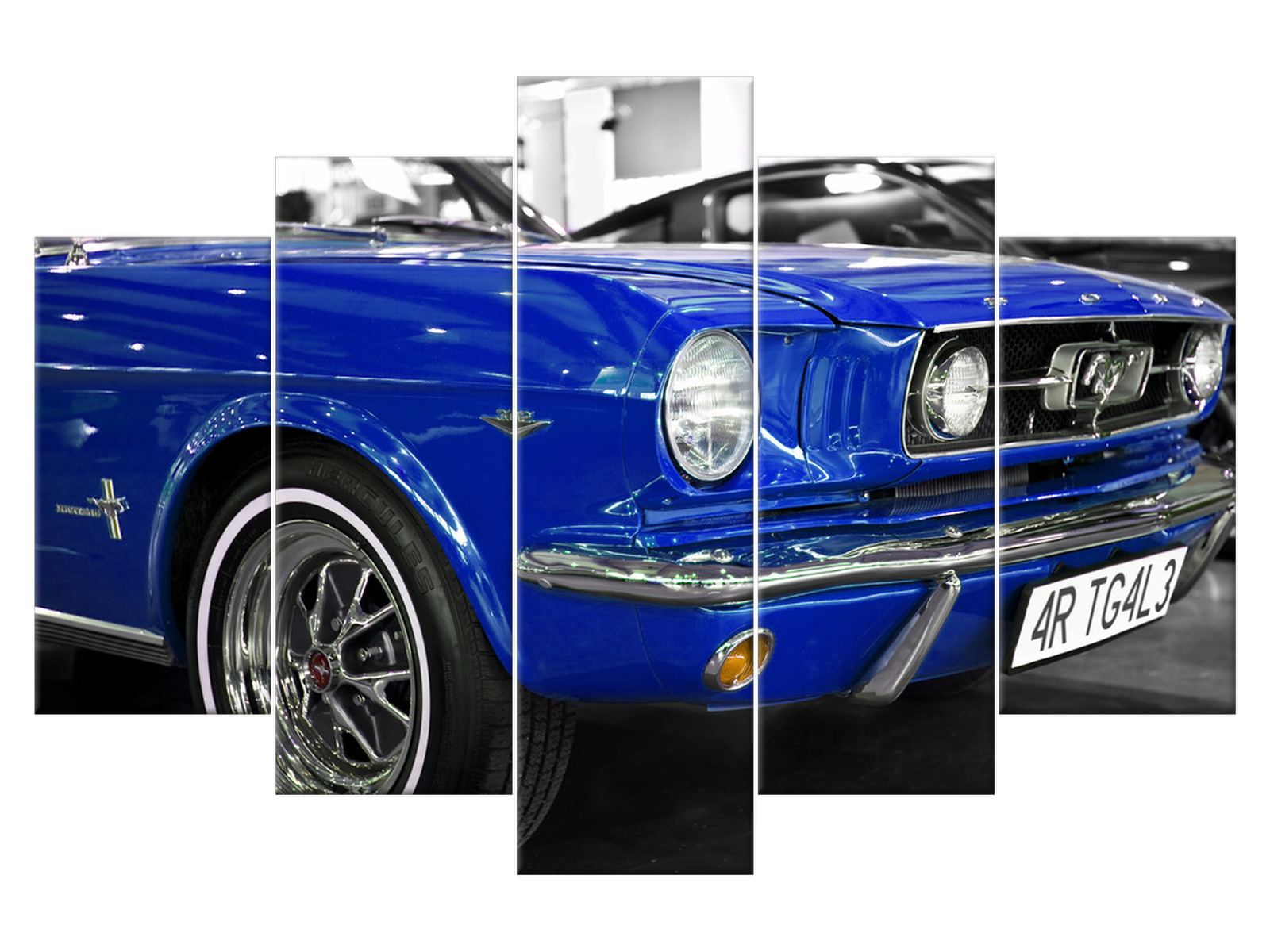 

Obraz Niebieski Mustang 150x100 Motoryzacja