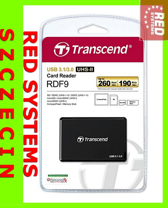 USB3.1 Transcend Czytnik kart CF CompactFlash SDXC Model x\sadwq3e szczecin