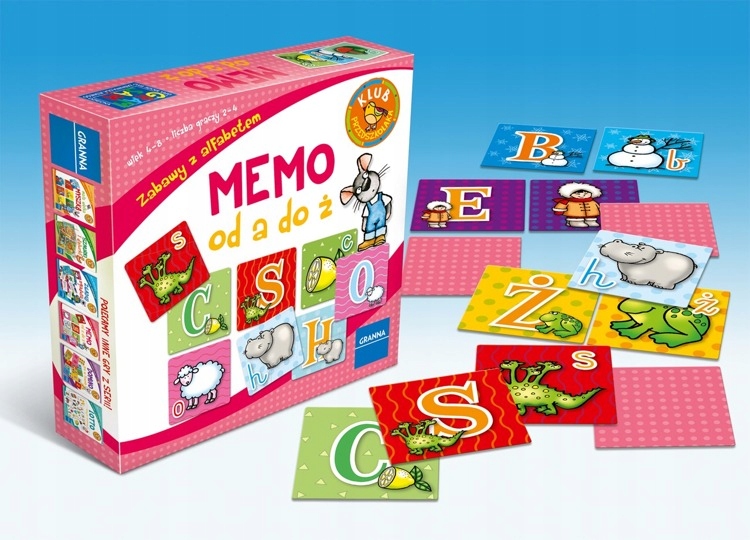Gra Pamięciowa Edukacyjna MEMO A-Ż Granna Kod producenta 00249