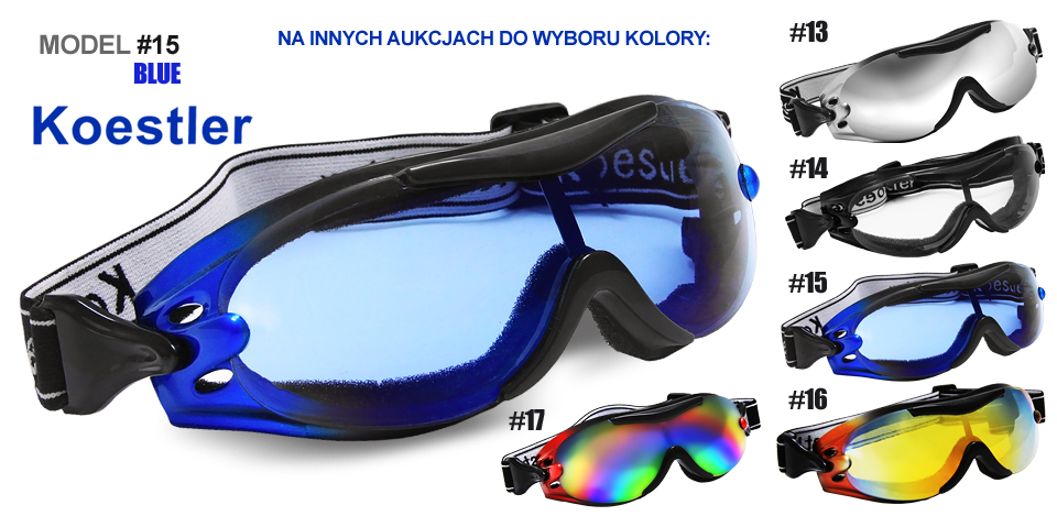 GOGLE OKULARY NARTY SNOWBOARD KOESTLER BLUE #15 Marka Inna marka