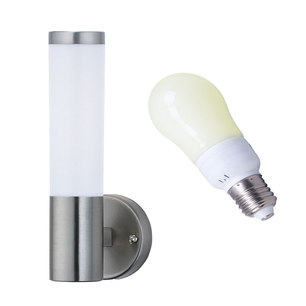 Jednoduché zahradní nástěnné svítidlo žárovka