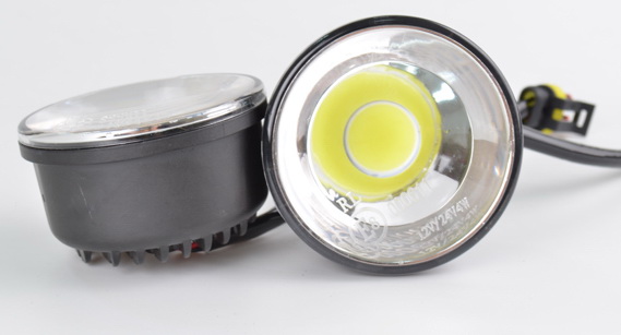 COB MOCNE SWIATLA DO JAZDY DZIENNEJ LED OKRAGLE Voltage 12 V