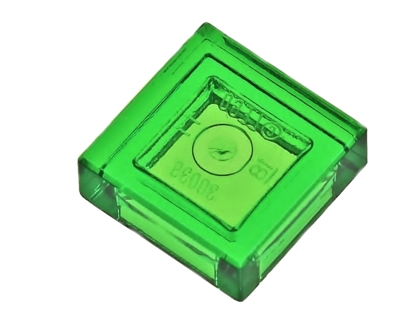 

Lego Płytka gładka 1x1 3070b zielona trans 2 szt.