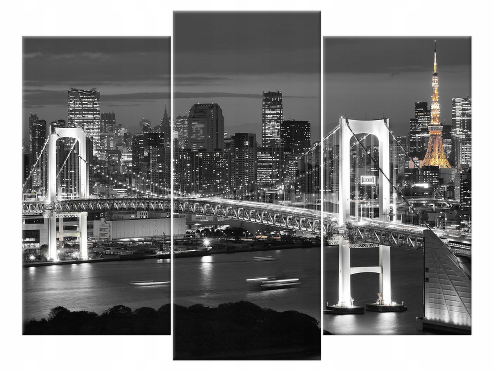 

Obraz Most Tęczowy w Tokio 90x70 Pejzaż Miasto