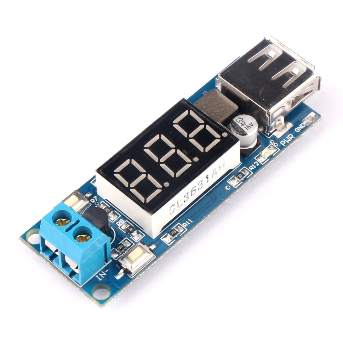

Zasilacz ładowarka usb 5V 2A woltomierzem BTE-013