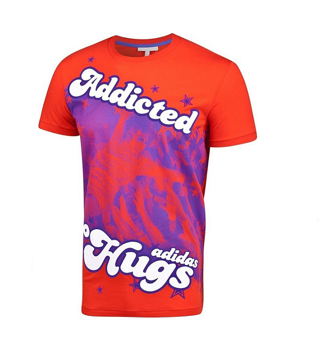 

Adidas Hugs Neo czerwona Koszulka T-shirt