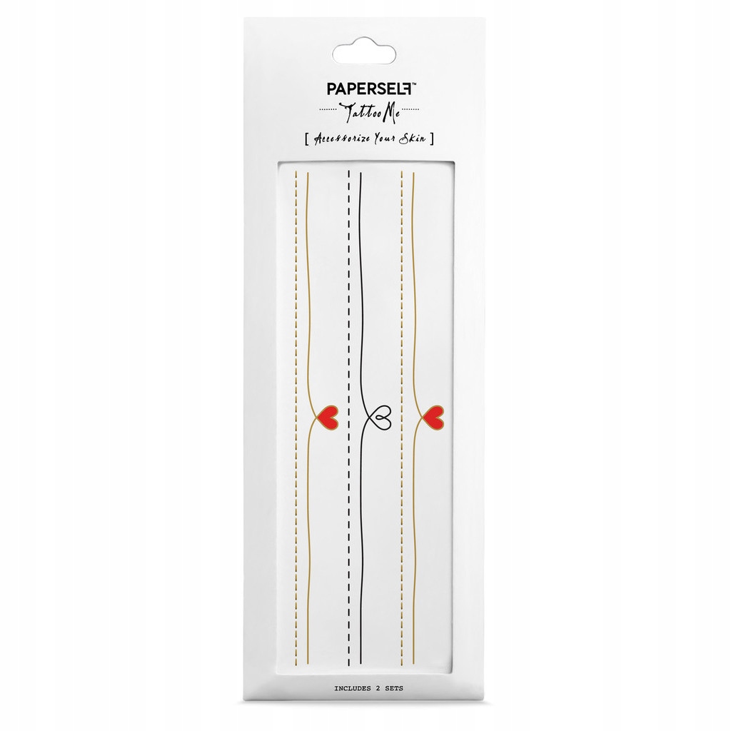 Paperself tatuaż Love naklejane na rękę plecy tymczasowy wodny Marka Paperself