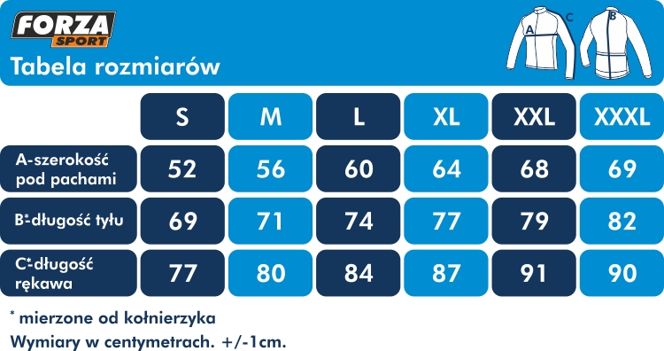 BLUZA KOLARSKA JESIEŃ ZIMA FORZA SPORT PUNTO XXL Kod producenta Forza Sport