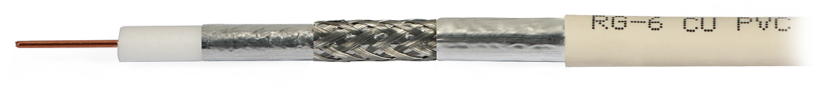 

Kabel Koncentryczny RG-6 Tri-shield Tv-sat