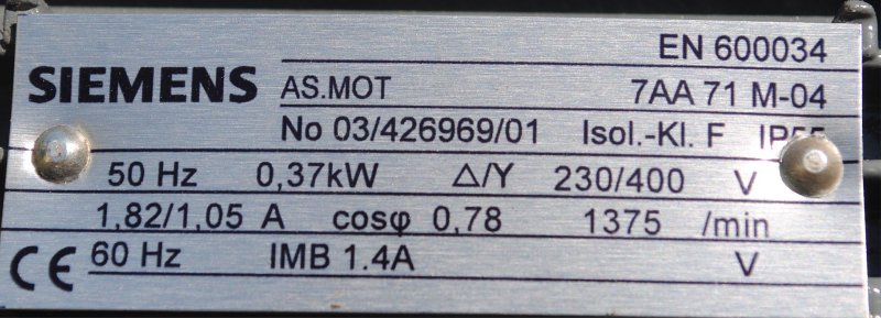Motoreduktor kątowy 0.37kw. 190obr./min.. Model kątowy
