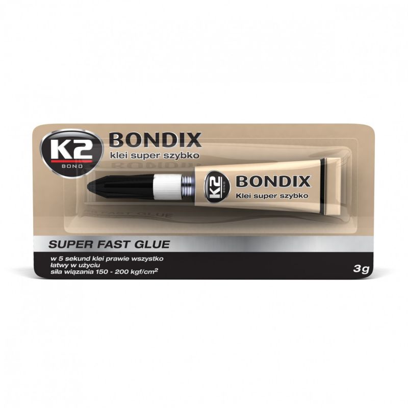 

K2 Bondix 3G klej do gumy skóry drewna ceramiki..