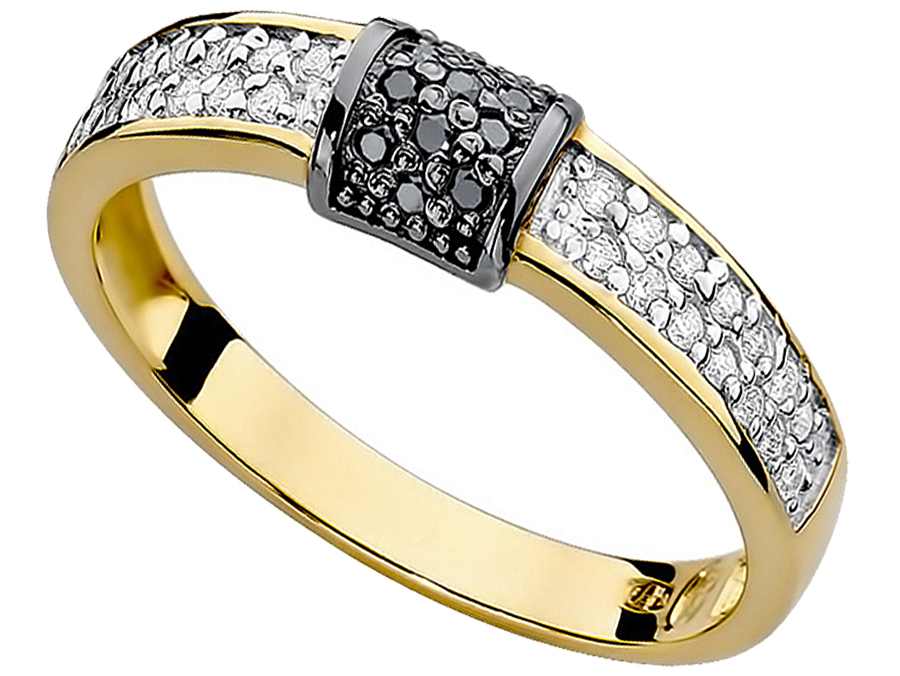 

Pierścionek Złoty Z Brylantami 0,19ct