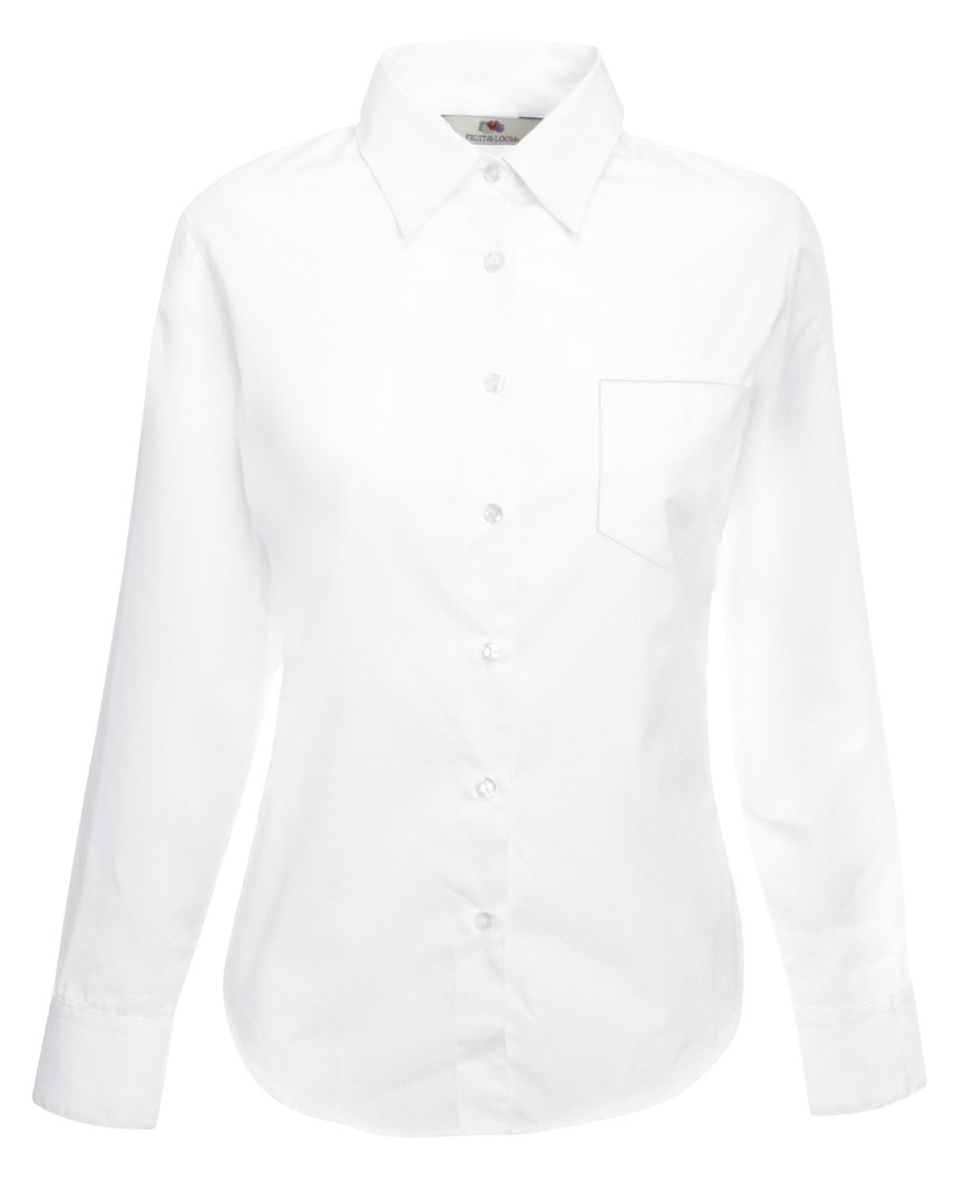 

Ladies Poplin L/s Shirt White L