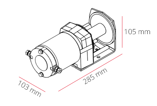 WYCIAGARKA WCIAGARKA ELEKTRYCZNA 12V 2000lb ROLKI Weight with packaging 6 kg