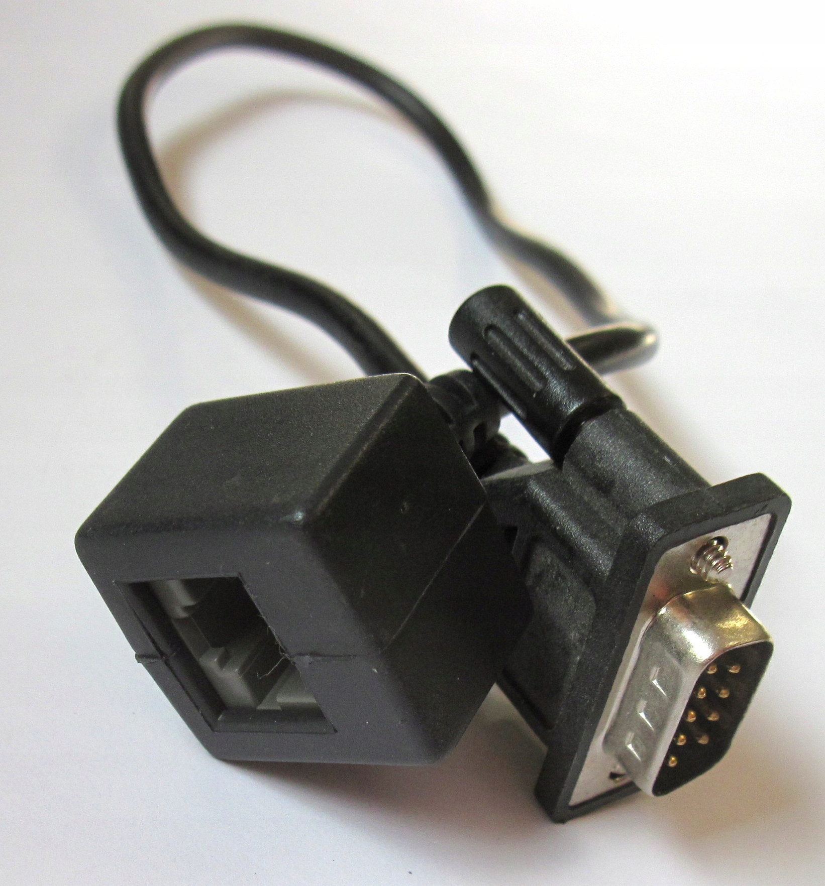 ADAPTER gniazdo RJ45 na RS232 przejściówka 9 pin Model NO