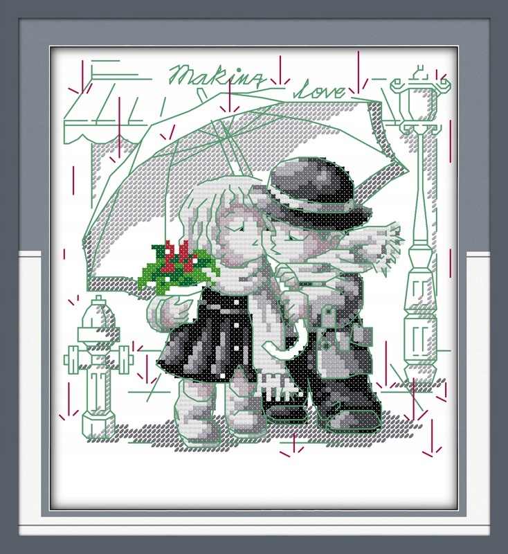 Kanva s potiskem sada (kanva, mulina)