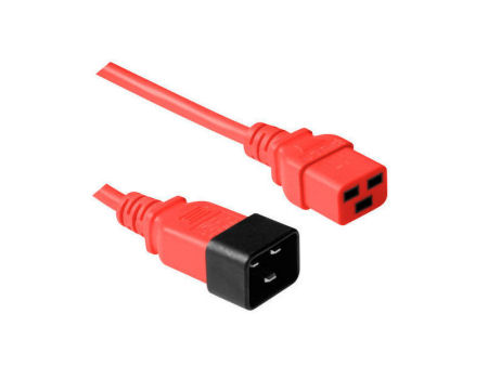 

kabel zasilania C19 C20 1,2m czerwony AK5089