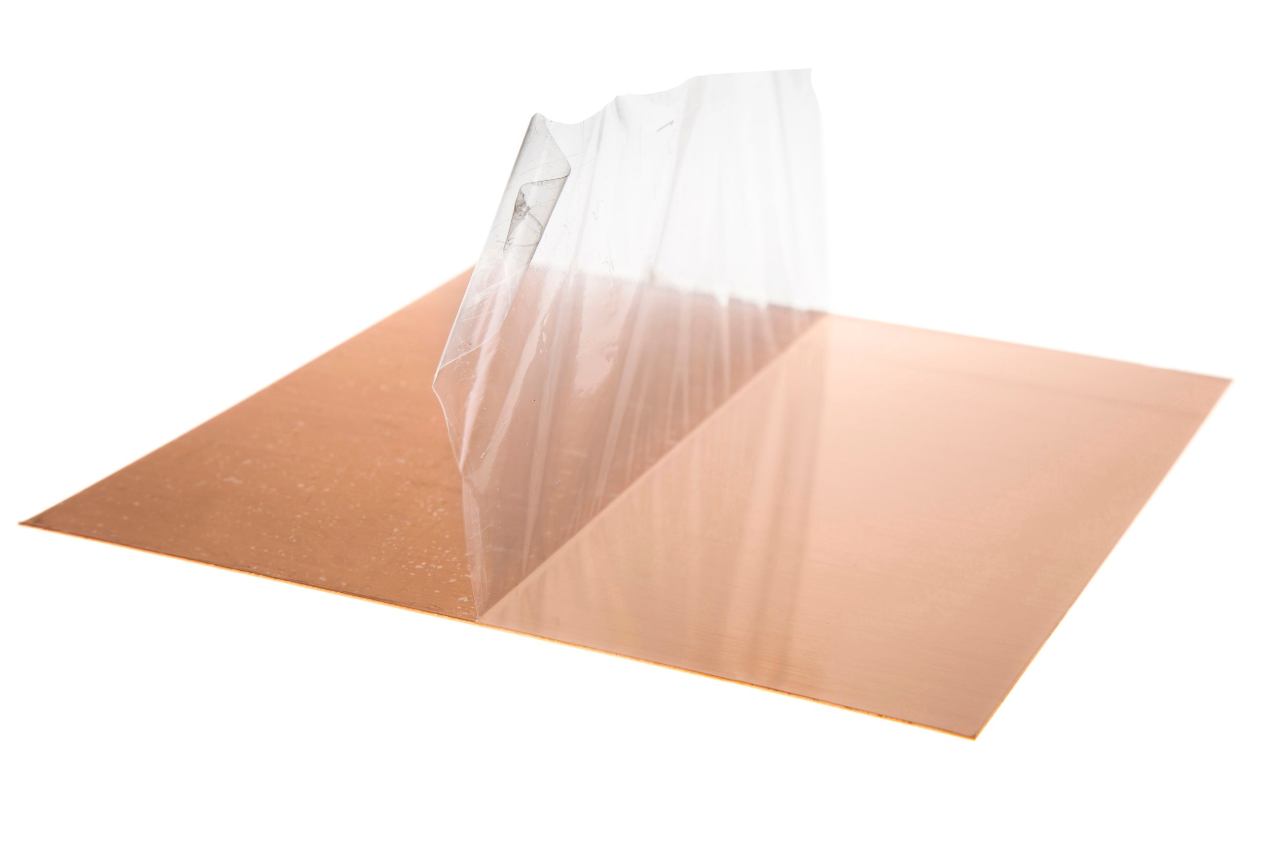 Blacha miedziana miedź 0,8mm 50x50cm 500x500x0,8mm Folia Ochronna