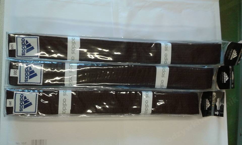 Pas Karate Judo Brązowy Adidas 320 cm Kolor brązowy