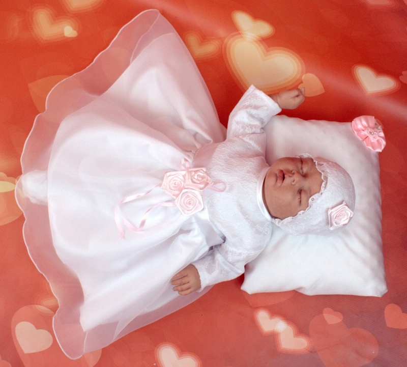 ANDZIA ZIMA 4 cz Komplet SUKIENKA do CHRZTU 74-80 Kolor biały